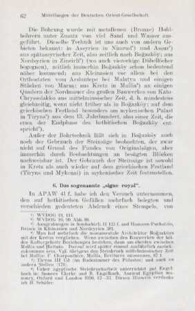 6. Das sogenannte "signe royal"