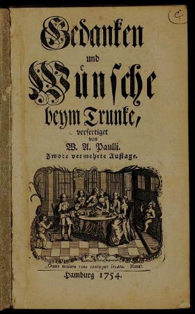 Gedanken und Wünsche beym Trunke