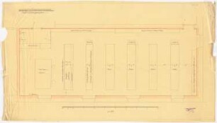 Darmstädter Bank für Handel und Industrie, Berlin Neueinrichtung: Dachgeschoss Archiv: Grundriss 1:20