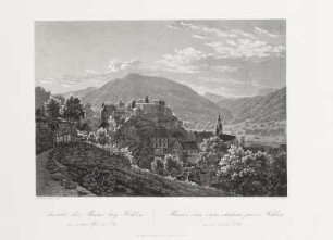 Ansicht der Ruine bey Wehlen am rechten Ufer der Elbe
