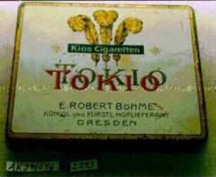 Blechdose für Kios-Cigaretten "TOKIO" E. ROBERT BÖHME - DRESDEN