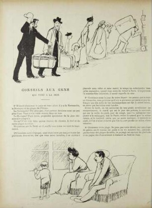 Conseils aux gens qui vont à la mer