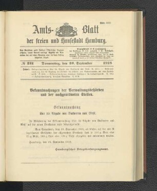 No. 231, 26. September 1918