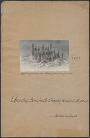 Sammlung frazösischer Blindgänger von 2,5 - 22 cm