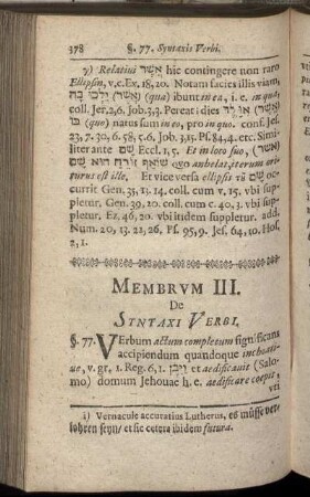 Membrum III. De Syntaxi Verbi.
