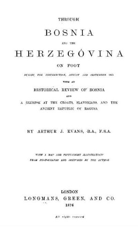Through Bosnia and the Herzegóvina on foot