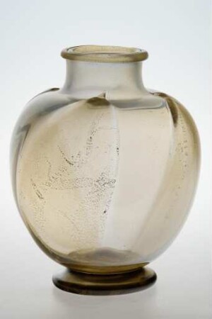 Vase mit Blattgold-Craquelée