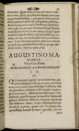 Augustino Mascardo ...