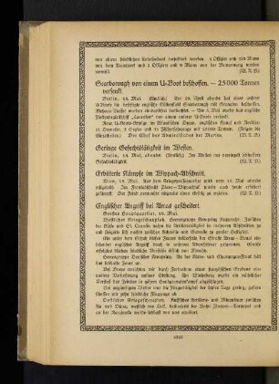 Englischer Angriff bei Arras gescheitert.