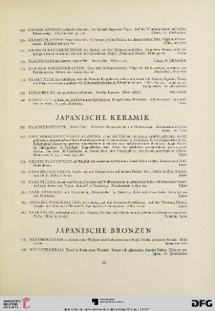 Japanische Keramik (Nr. 757-764)