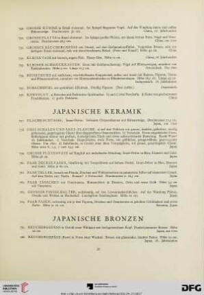 Japanische Keramik (Nr. 757-764)