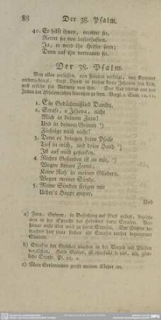Der 38. Psalm
