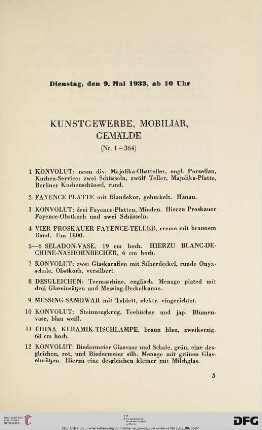 Dienstag, den 9. Mai 1933, ab 10 Uhr