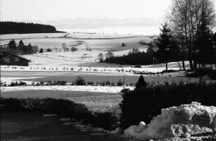 Höchenschwand: Ort und Straße mit Alpenpanorama