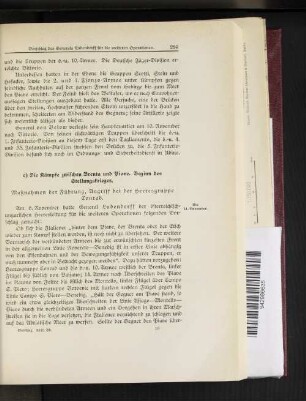 c) Die Kämpfe zwischen Brenta und Piave. Beginn des Stellungskrieges.