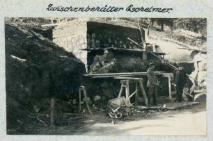 Foto des Zwischenbehälters Eschelmer für den Wasserleitungsbau Schnierlach (Lapoutroie) - Eschelmer (Hachimette)