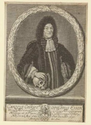 Carolus Christophorus Eisen; geb. 26.05.1649; gest. 10.02.1690