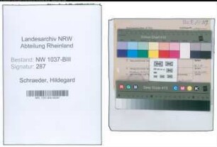 Entnazifizierung Hildegard Schraeder , geb. 17.07.1895 (Beamtin)