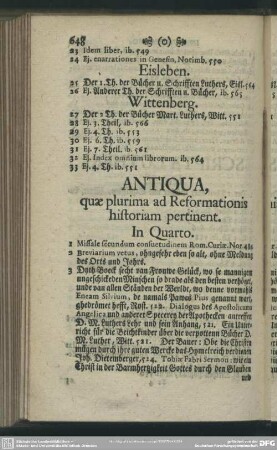 Antiqua, quae plurima ad Reformationis historiam pertinent