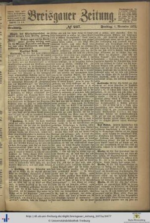 Nr. 257-281 (November 1872)