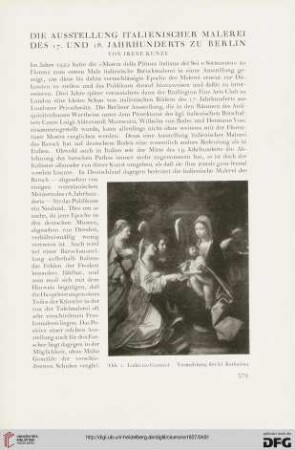 19: Die Ausstellung italienischer Malerei des 17. und 18. Jahrhunderts zu Berlin