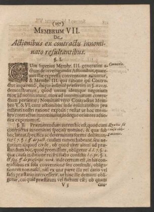 Membrum VII. De Actionibus ex contractu innominato resultantibus.
