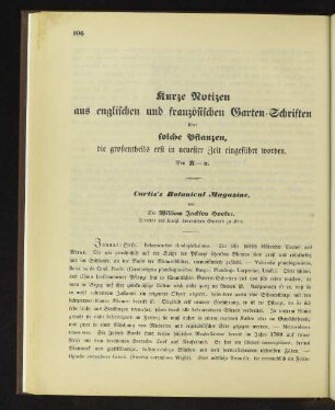 Kurze Notizen aus englischen und französischen Garten-Schriften