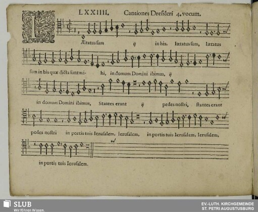 LXXIIII. Laetatus sum