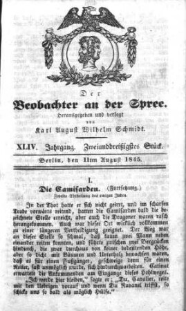 32. Stück, 11. August 1845