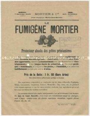 Schutzvorrichtungen für Weinfelder von der Firma Mortier und Cie in Frankreich