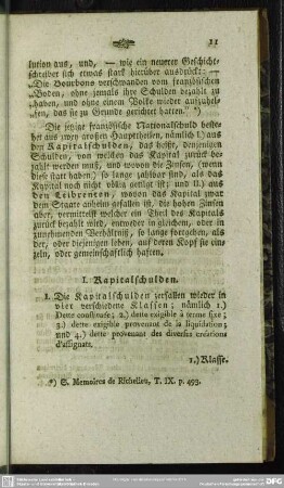 I. Kapitalschulden