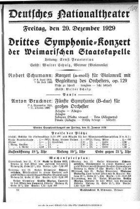 Drittes Symphonie-Konzert