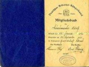 Mitgliedsausweis des Deutschen Arbeiter-Sängerbundes