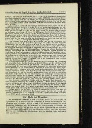 Sprechstelle der Redaktion