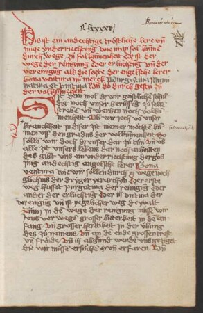 De triplici via, obd. Paraphrase, ev. von Heinrich Vigilis
