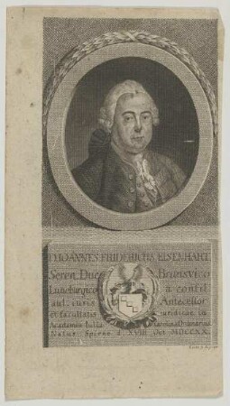 Bildnis des Ioannes Fridericus Eisenhart
