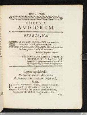 Epicedia Amicorum