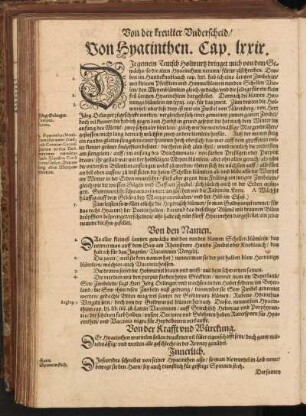 Von Hyacinthen, Cap. LXXIX
