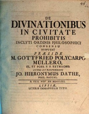 De divinationibus in civitate prohibitis