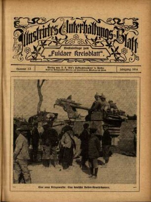 Ausgabe vom Sonntag, den 09. August 1914.