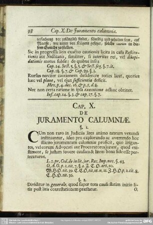 Cap. X. De Juramento Calumniae