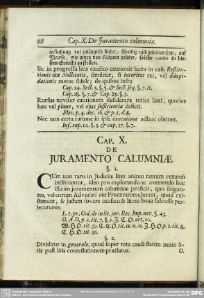 Cap. X. De Juramento Calumniae