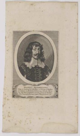 Bildnis des Ioannes Maximilianus, Comes de Lambergh
