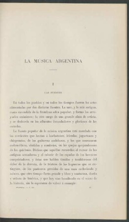 La música argentina