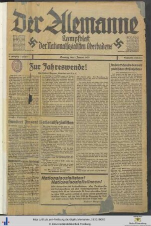 Nr. 1-31 (Januar 1933)