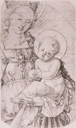 Fragment einer stehenden Madonna