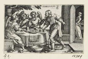 Drei Engel besuchen Abraham, Blatt 2 der Folge "Geschichte des Abraham"