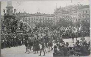 Postkarte: Historischer Festzug zur Universitäts-Jubelfeier in Leipzig am 30. Juli 1909