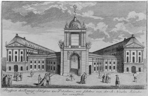 Potsdam, Stadtschloß, Nordseite mit Fortunaportal