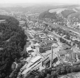 Papierfabrik in Freital-Hainsberg : Blickrichtung Südwesten